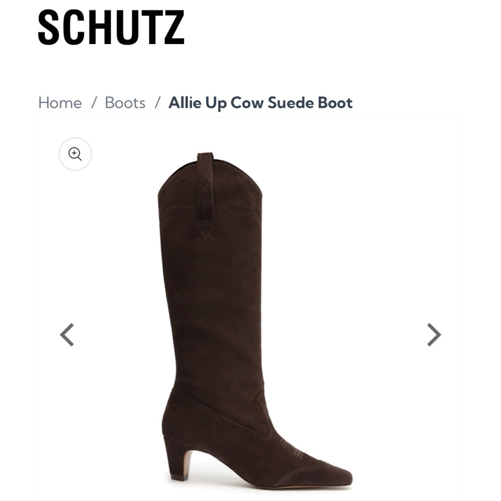 Brown suede Schutz boots